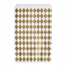 Paper Party Bags - Gold diamond Paper Party Bags - Gold diamond